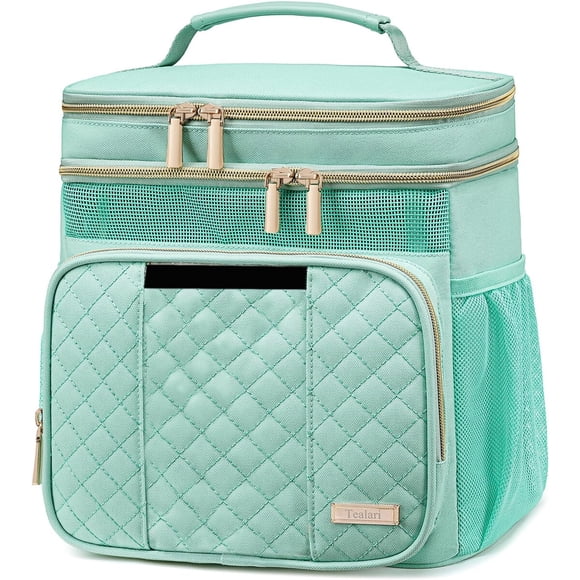 Bolso organizador Tealari para baño, verde, 10,5 x 7,7 x 11,2 pulgadas
