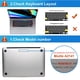 thumbnail image 4 of Funda de teclado ultrafina de TPU para MacBook Pro de 13/16 pulgadas con Touch ID, accesorios de teclado, funda protectora (transparente), 4 of 8