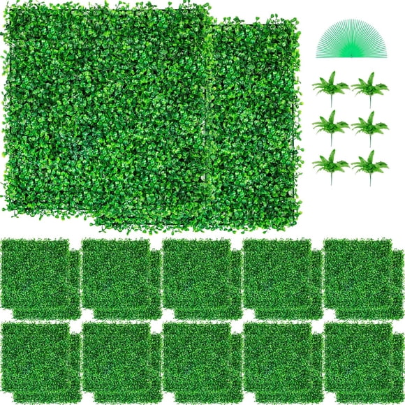 VEVOR 12 Paneles Artificiales de Boj 51x51 cm Grosor 4 cm