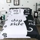 thumbnail image 1 of Juego de sábanas de dibujos animados para niños Juego de fundas nórdicas Dog Side y My Side Home Textiles, 1 of 3