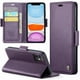 thumbnail image 3 of CaseMe tipo cartera iPhone 11 con cierre magnético, RFID, tarjetero, soporte, carga inalámbrica, 3 of 5