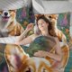 thumbnail image 3 of The Queen’s Corgi Soft 3D Printed Duvet Cover Bedding Set with Comforter Cover 3 Piece Set, 3 of 5