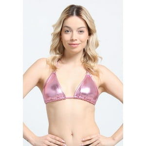 Samia - Bikini Triangulo Argolla Lila Brillante S