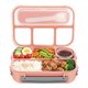 thumbnail image 1 of Caja Bento REGALWOVEN para adultos, contenedor de preparación de comidas a prueba de fugas de 1.3L con ranura para tenedor incorporada para trabajo y viaje, Rosa-2, 1 of 5