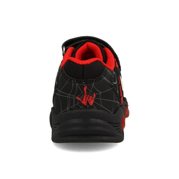 Zapatilla Niño Bubblegummers Spiderman Negro Rojo Lider