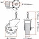 thumbnail image 2 of Rueda Caster FactorDuty de 2 pulgadas gris con freno de bloqueo x8, 2 of 8