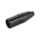 thumbnail image 1 of Conector canon XLR macho de 3 polos Negro, 1 of 2