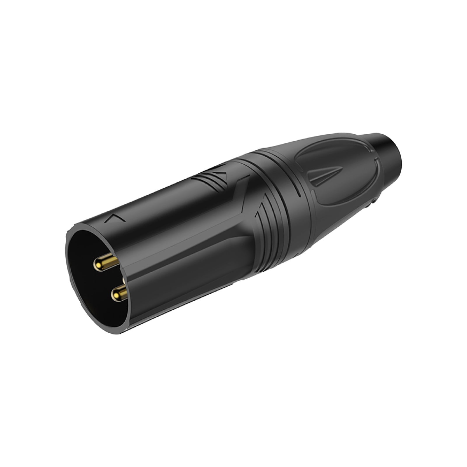 Roxtone - Conector Canon Xlr Macho De 3 Polos Negro