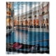 thumbnail image 1 of Cortina de ducha Venic de Water City, juego de cortinas de baño con ganchos, tamaño 60 x 72 pulgadas, 1 of 3