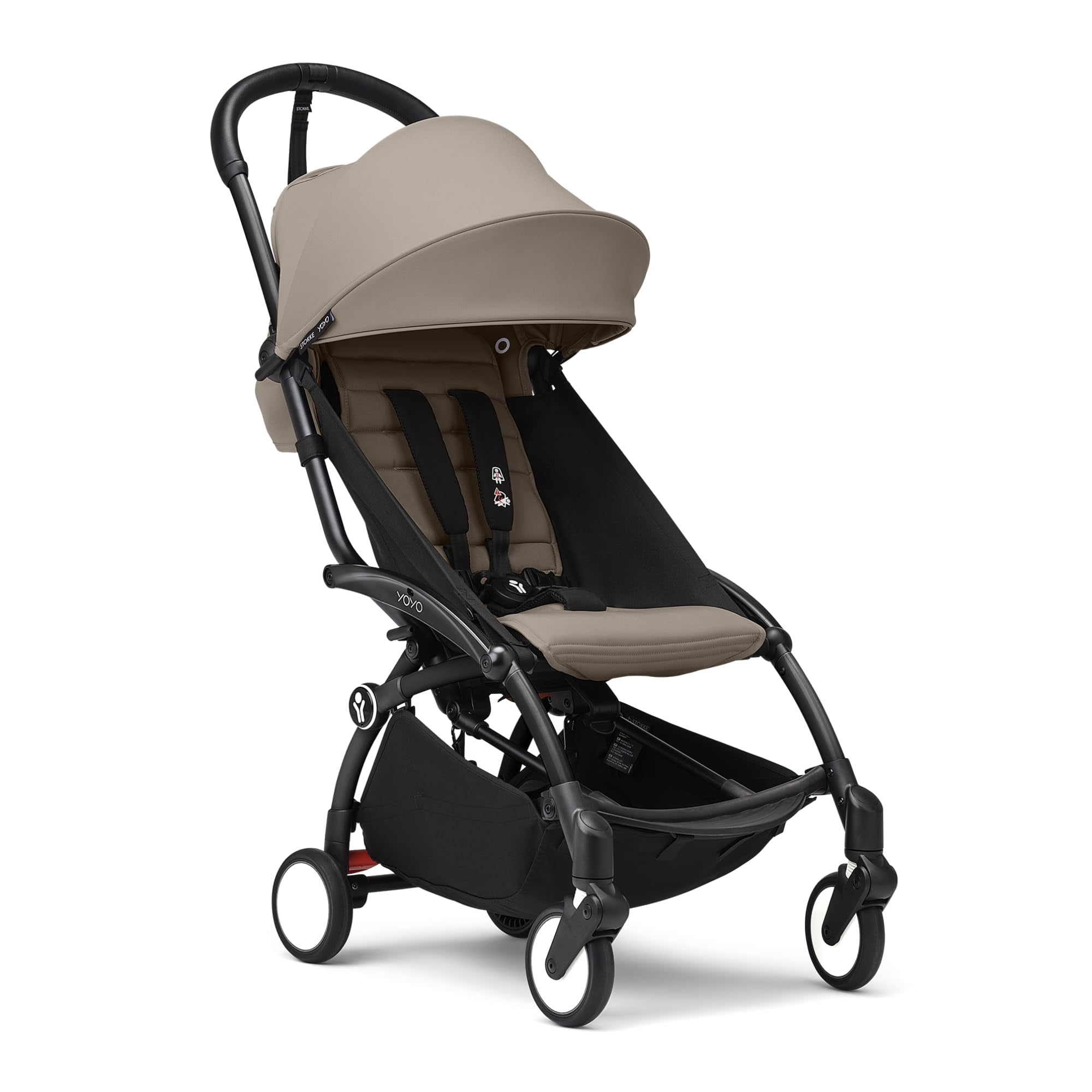 Silla De Paseo Stokke Yoyo3 A Partir De 6 Meses Con Estructura Negra Y Marrón