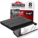 thumbnail image 1 of Almohadillas antideslizantes Rubber Strip X-Protector, negras, 8 unidades, universales, 1 of 6