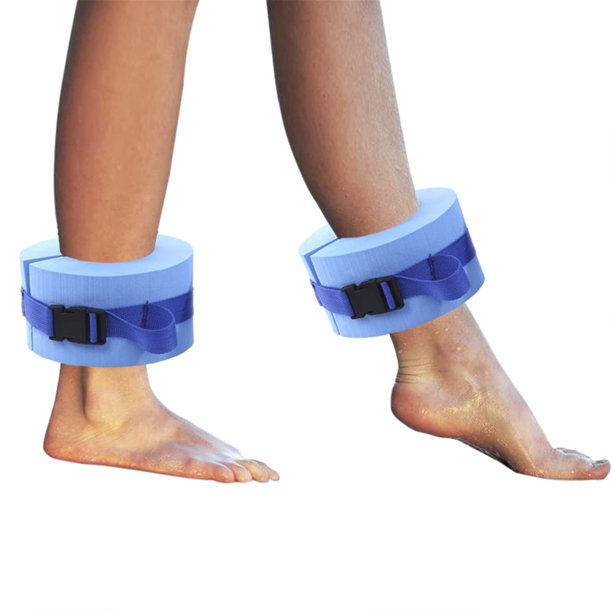 Swim Aquatic Cuffs Asdomo Foam Aquatic Puffs, juego de 2 unidades, para ejercicios aeróbicos, color azul