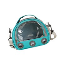 Ioensy - Bolsa De Transporte Para Hámster, Ardilla, Ventana Grande Transparente, Bolsa De Transporte Para Conejillo De Indias, S, Azul