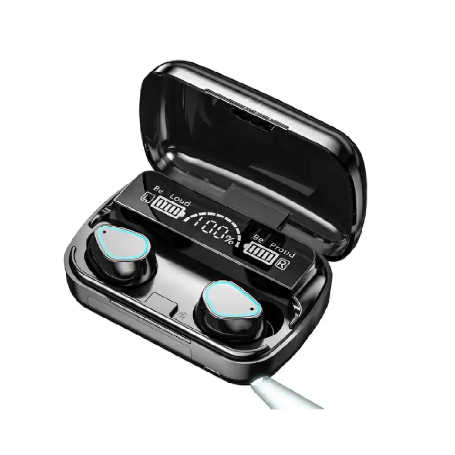 Total E-Commerce - Audifonos Bluetooth Recargables Tws Led In Ear Manos Libres M10 Negro