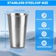 thumbnail image 2 of Vasos para Beber HAMILADUO Paquete de 4 de Acero Inoxidable 470 ml, 2 of 7