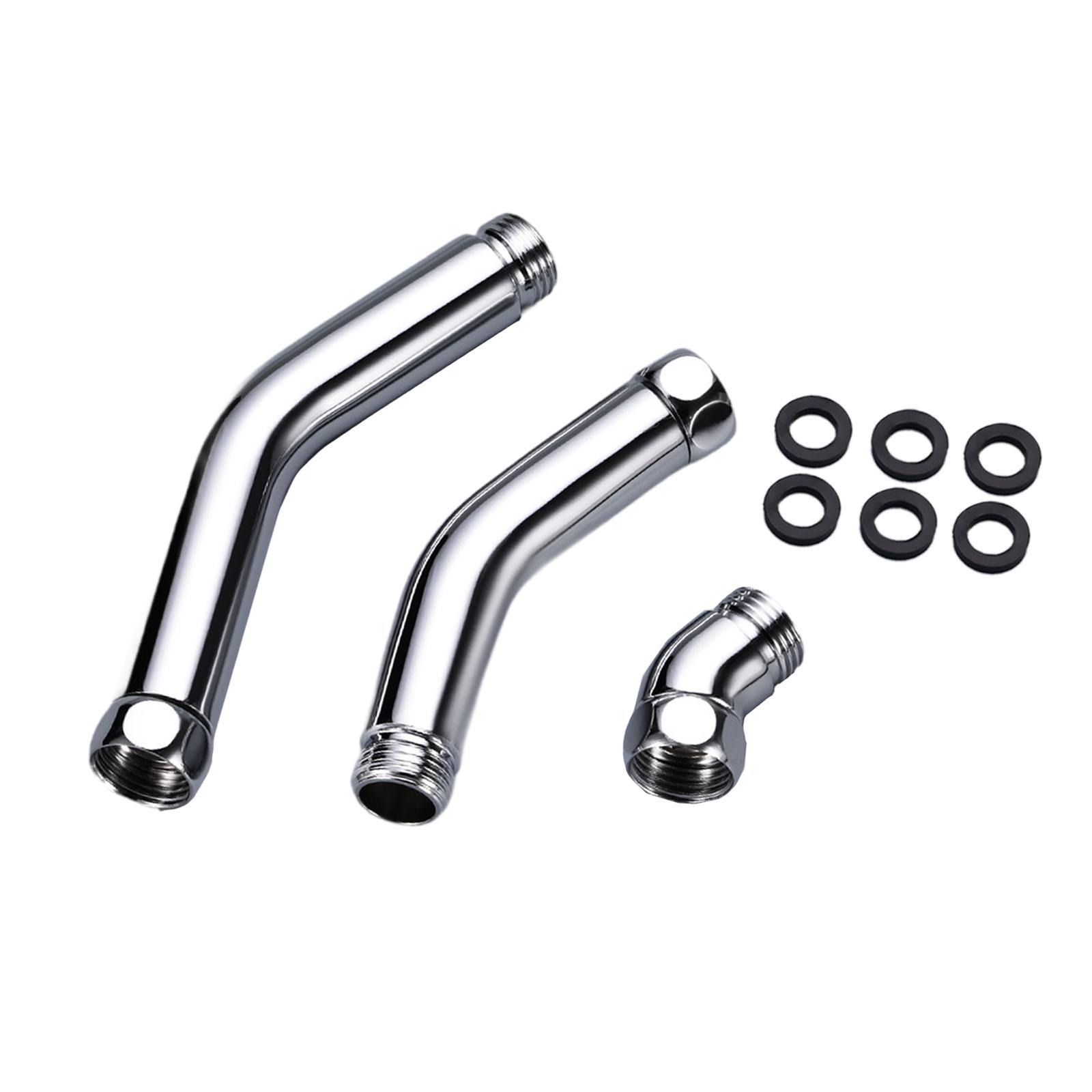 Magideal - Cabezal De Ducha De 3 Piezas Conexión Ellbogen Connection G1/2 ""Extensión De Recubrimiento De Ducha Accesorios Genéricos G1/2 Pulgadas Mujeres Y Hombr