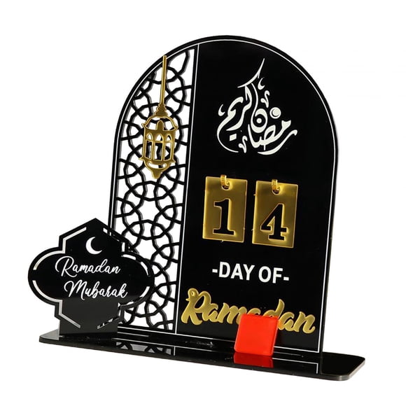 Eid Decor DIY Craft Calendario De Adviento De Ramadán Para Sala De Estar Chimenea Manto Negro