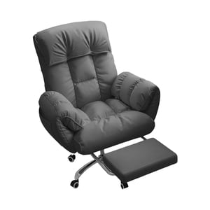 Bothyi - Silla De Computadora Silla Ejecutiva De Oficina Para Sala De Estar Dormitorio Muebles Para El Hogar Gris Oscuro