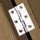 thumbnail image 5 of Bisagra plegable de metal de 8 piezas, pequeña y gruesa, para puerta de armario, color plateado, 5 of 5