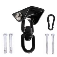 Xusx111 - Kit Colgante De Hamaca,Hardware De La Silla Colgante 360 ° Ganchos De Hamaca De Capacidad Giratoria Para Uso Pesado,Kit Colgante De La Silla De Hamaca Y Gancho De Techo De Colgante Para El S