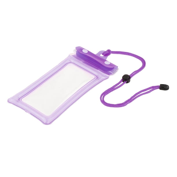 Bolsa impermeable para teléfono móvil, bolsa seca con correa, funda impermeable para teléfono móvil para deportes acuáticos, navegación, surf, snorkel Púrpura