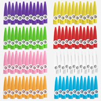 Kazoos Cheelyvin.H 64 Piezas 8 Colores Plástico Para Fiesta Infantil