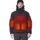 thumbnail image 1 of Chaqueta térmica DEWBU para hombre, invierno y exterior, softshell, negra, 3XL, 1 of 6