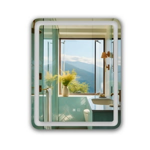 Espejo Led Rectangular Touch Con Antiempañante Joytek 80X60 Cm