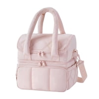 Bothyi - Lonchera Portátil Versátil, Bolso De Mano Refrigerador Para Niños, Niñas, Camping, Viajes, Color Rosa