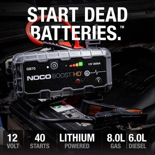 Batería de coche Jump Starter NOCO Boost HD GB70 2000A 12V | Lider
