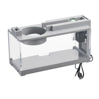 Magideal - Tanque De Peces Con Micropaisaje, Acuario De Escritorio, Práctico Tanque De Peces Dorados, Tanque De Peces Transparente Para Mesa, Oficina, Adornos Pa A