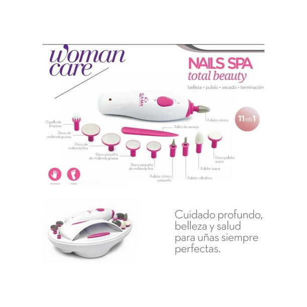 Set De Manicure 11 Accesorios Blanco Nail Spa Bvt Lider