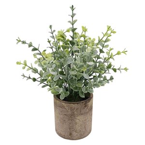 Bothyi - Planta Suculenta Artificial Falsa En Maceta Mini Plantas En Maceta Decoración De Jardín Para El Hogar Pequeño Eucalipto