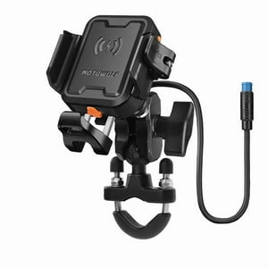 Soporte Para Teléfono Con Cargador Motowolf Mh1B