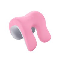 Magideal - Almohada Para Reposacabezas Para El Cuello, Almohada Para Siesta, Ligera, Multiusos Para Adultos, Cómoda, Cojín Extraíble De Espuma Viscoelástica Para Rosa Gris