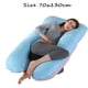 thumbnail image 5 of Almohada para embarazadas, almohada en forma de U desmontable y lavable, cojín grande, almohada de cintura, 5 of 5