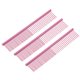 thumbnail image 1 of Peine para Perros y Gatos Uxcell, Peines para Mascotas con Dientes de Acero Inoxidable y Puntas Redondeadas para Nudos, Enredos, Pelo Largo y Rizado, Mascota Revestido de Rosa 6.5 PULGADAS, 1 of 7