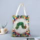 thumbnail image 2 of The Very Hungry Caterpillar Bolso de tela con estampado de lienzo para mujer, bolsa de compras reutilizable y estética, con cremallera interior, regalo para mujer,40*40cm., 2 of 6