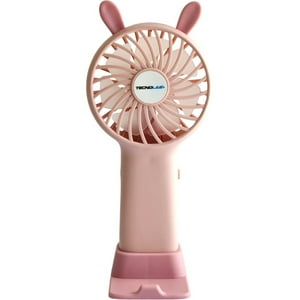 Tecnolab - Mini Ventilador Portátil Recargable Rosa Tl672P