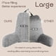 thumbnail image 3 of Almohada de Lectura MIJIMO 28 cm Gris Oscuro con Respaldo, 3 of 8
