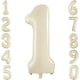 thumbnail image 1 of Globo 40 Cm Blanco Número 1 Crema Blanco 0 9 Beige, 1 of 7