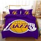 thumbnail image 1 of Lakers Series Printed Three-piece Bedding Bedding Pillowcase Quilt Cover3-Piece Bedding Set (1 Duvet Cover + 2 Pillow Shams), 1 of 5