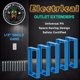 thumbnail image 2 of Extensor de receptáculo Outlet Mint Bucket 1/2 de un solo grupo, azul, 2 of 7