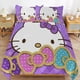 thumbnail image 2 of Hello Kitty Painting Bedding Set for Girls Kids Teen Tween Ultra Soft Microfiber Comforter Set Twin Size with 3-Pieces Comforters Bed Sets Bedroom Decor Bed Sheets, 2 of 5