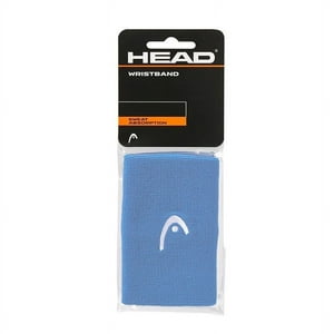 Muñequera Head Larga Azul Claro X2 Tenis Padel