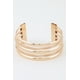 thumbnail image 3 of Pulsera Brazalete Abierto Multi Torcido Fashnzfab, 3 of 3