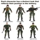 thumbnail image 4 of Figuras De Acción Toy Soldiers Del Ejército Estadounidense Y Del Equipo Swat 12 Unidades, 4 of 9