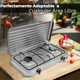 thumbnail image 4 of Cocina Encimera a Gas Licuado 2 Platos Cocinilla Gris, 4 of 6