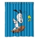 thumbnail image 1 of Cortina de ducha de Snoopy, juego de cortinas de baño con ganchos, tamaño 60 x 72 pulgadas, 1 of 3