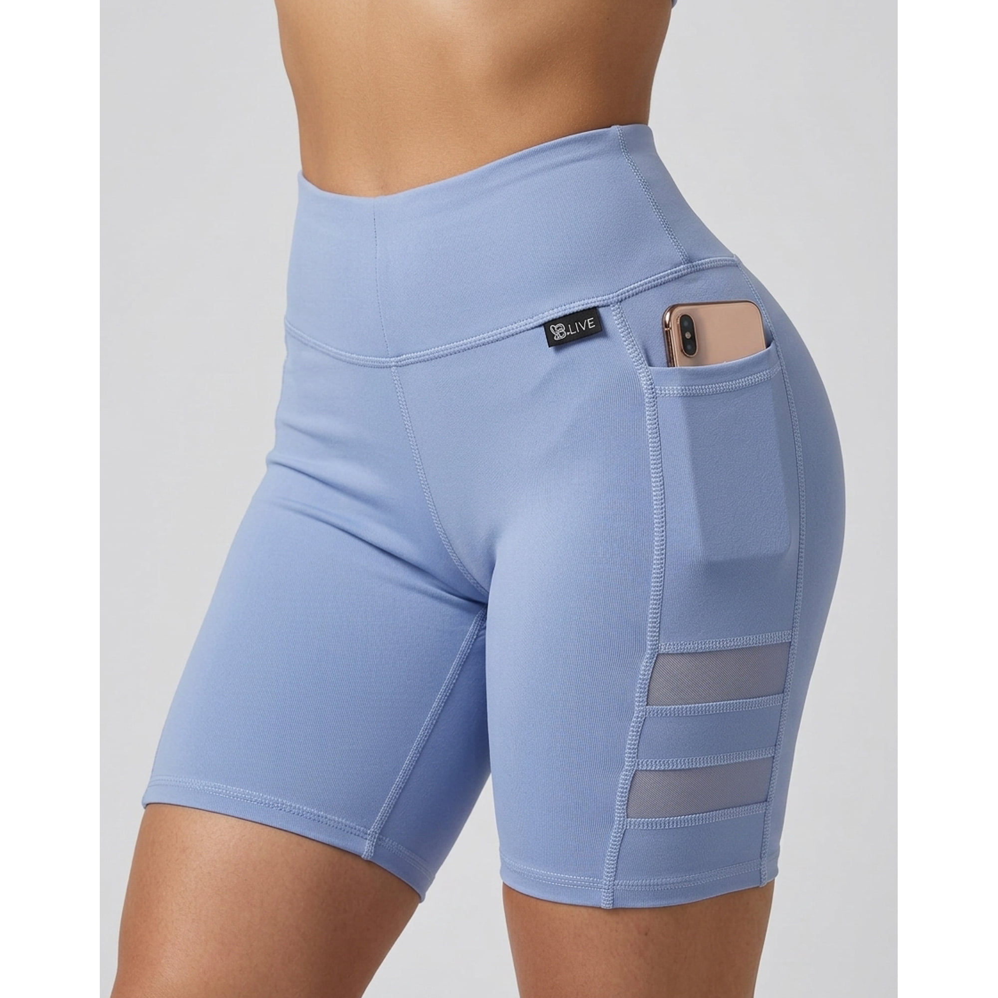 Flix Spa - Short Yoga Mujer Suplex Nitro Con Bolsillo Estilo Moderno -a352